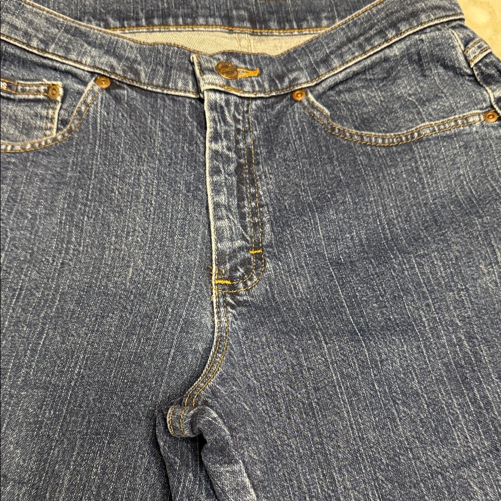 Riders by Lee Women’s Jeans 10M Mid Rise Straight Leg Stretch‎ Blue Denim